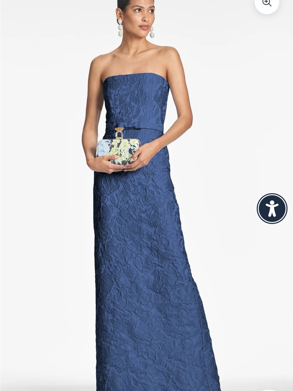 Sachin + Babi Sophia Textured Floral Strapless Dress and matching Shawl - Picture 6 of 9